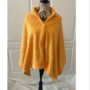 Cozy Yellow Fleece Cape